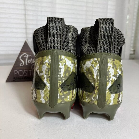 Nike Alpha Menace Elite 3 Football Cleats Size 9 Travis Kelce T-Rex Camo 🔥🔥🔥 - Picture 6 of 10